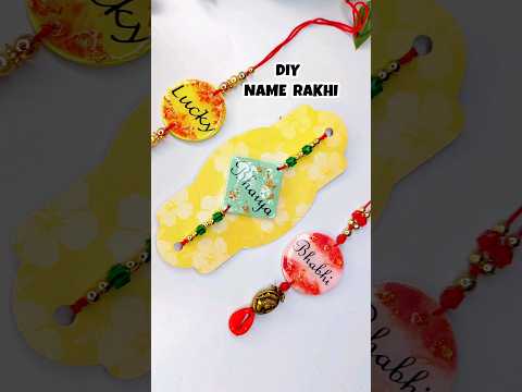 DIY Special Rakhi ??? with Name at Home| #diy #Rakhi #rakhsabandhan #craft