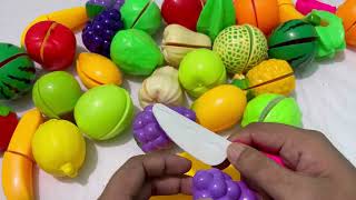 How To Cutting Plastic Fruits And Vegetables | Fruit Cutting | Satisfying Video  |Toys ASMr-133