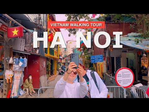 Hanoi Vietnam 🇻🇳 4K - Hanoi Train Street Was Banned Now? Old Quarter Walking Tour #asmr