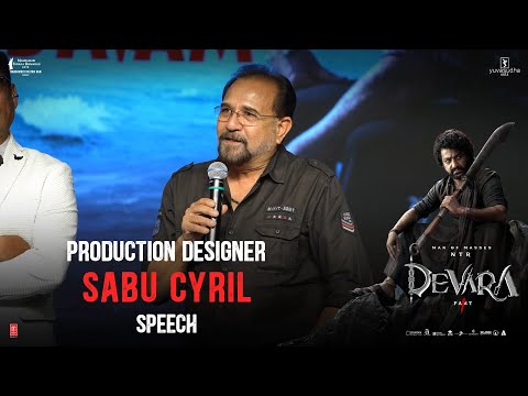 Sabu Cyril Speech at Devara Success Celebrations | NTR | Janhvi Kapoor | Koratala Siva | Anirudh