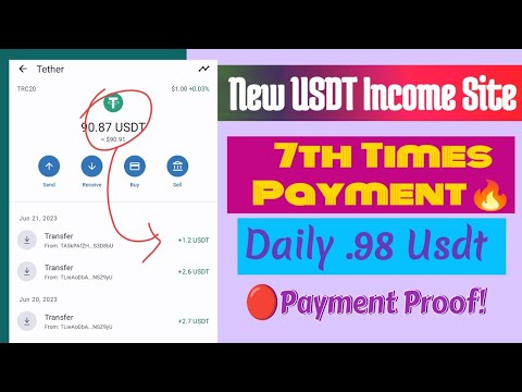 Popular USDT Shopping Mall Income Site | Per Click .98$ | Usdt Earning Site 2023