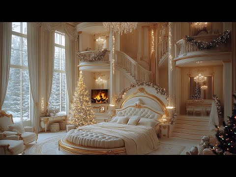 Relaxing Christmas Piano Jazz 🎄 Elegant Bedroom with Smooth Piano Jazz Music for Study and Work