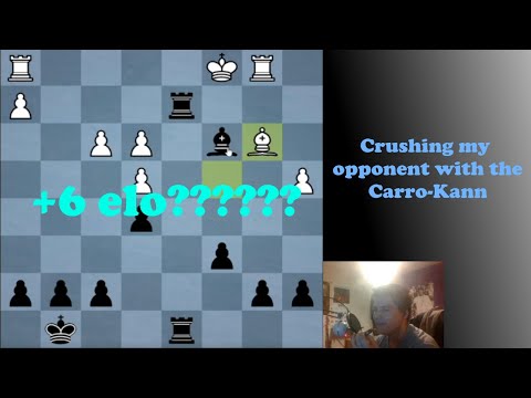 Crushing Carro-Kann victory!