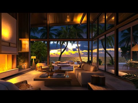 Tranquil Oceanfront Retreat | Immerse Yourself in Peaceful Waves and Coastal Serenity | Golden Hour