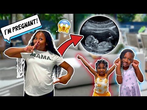 Telling My Kids I'm PREGNANT with BABY #3!! **SHE CRIED**