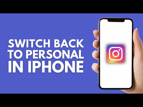 How to Switch Back to Personal Account on Instagram in iPhone (2024)