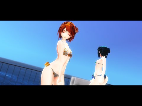 【MMD】めんぼう式リン、改変ミクで『Distorted Princess』