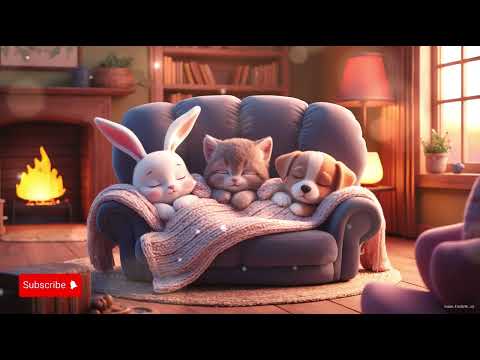 🌟Warm Fireplace Sounds & Gentle Lullabies🌟 | Cozy Sleep Music for Families