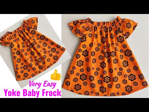 Very Easy Yoke Baby Frock cutting and stitching | baby Frock cutting and stitching