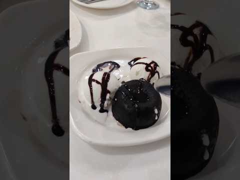 Yummy Chocolatey Molten Lava Cake at Royal Taj Restaurant #tasty #chocolate #moltenlava #icecream