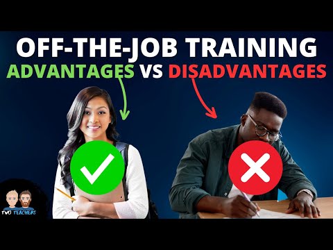 What are the advantages and disadvantages of off-the-job training?