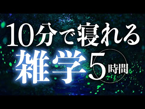 【睡眠導入】１０分で寝れる雑学5時間【合成音声】