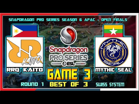 RRQ KAITO PH vs MYTHIC SEAL MM - Game 3 | Snapdragon Pro Series Season 6 APAC - Open Finals Round 1