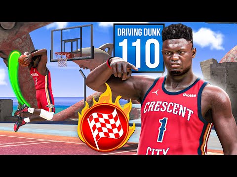 ZION WILLIAMSON BUILD + 110 DUNK RATING is GAME-CHANGING (NBA 2K24)