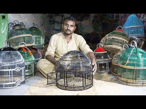 Manufacturing Process Of Making Steel Birds Cage || How To Make Steel Birds Cage