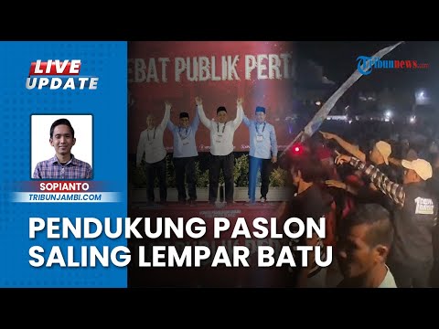 Saling “Bully”, 2 Kubu Paslon Bupati Bungo Lempar Batu saat Debat Berlangsung, Simpatisan Terluka