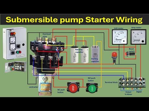 Submersible Starter Connection | Submersible Water Pump Starter Wiring Guide | @Electricalgenius