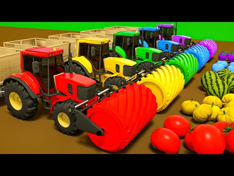 🌟 "🎶🌟Humpty Dumpty | Nursery Rhymes & Kids Songs - Picking tomatoes and watermelons at the farm 👶👶👶