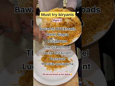 Biryanis of Hyderabad🔥 #biryani #reels #hyderabad #trending #ytshorts #shorts