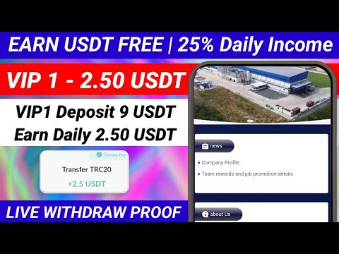 New Usdt Mining Site | Usdt Earning Site | Usdt Earning plateform 2024 | Free Usdt | Usdt Investment