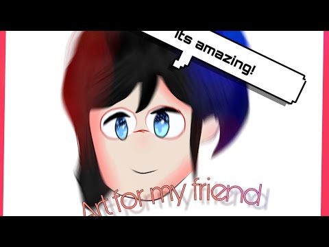 【An Art i did for my online friend!】【Speedpaint】