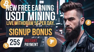 New Usdt Earning Site || New Usdt Site 2024 Withlout Investment || Usdt Earning Website