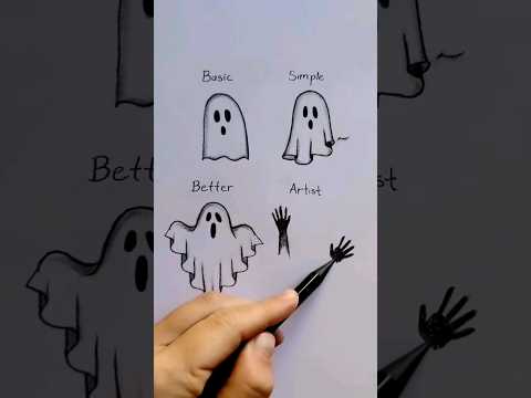 Which level can you draw?! 👻 #art #artwork #draw #drawing #skech #howto #satisfying #cartoon