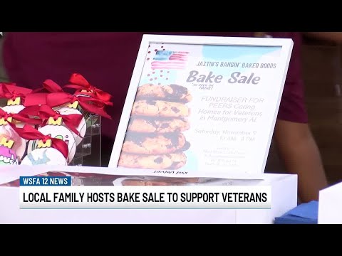 Community members team up for bake sale benefiting veterans after viral video