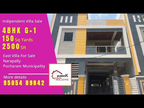 Video No.730 | East 150 Sq Yards G+1 Independent House For Sale In Narapally, Pocharam, Hyderabad