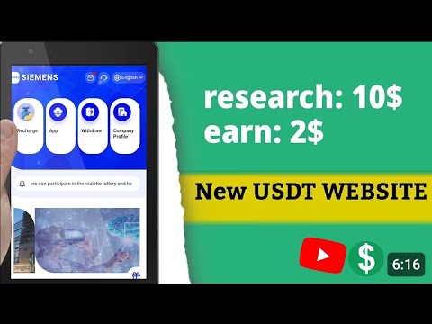 New Usdt Earning Site Usd Mining Site 2024 Best Investment Usdt Earning Website