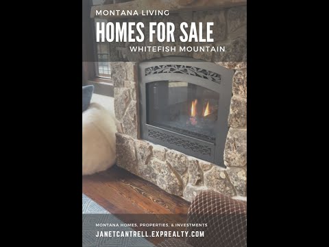 Take a sneak peak inside: Whitefish Mountain Houses for Sale #montanaliving #montanarealestate