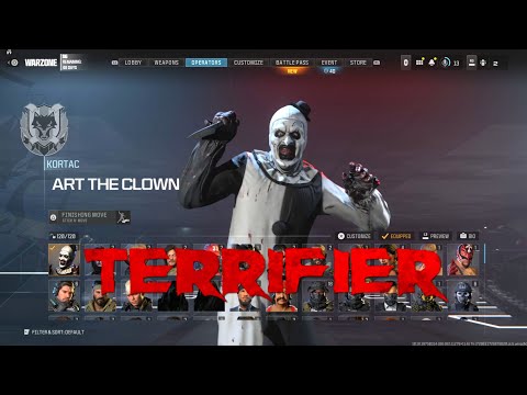 Terrifier Art the Clown MW3 Operator Bundle Showcase