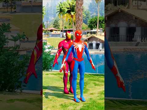 GTA V : SPIDERMAN TAKE REVENGE FROM VENOM BROTHER'S 🤯 #shorts #gta5