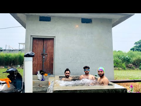 PIND MOTOR TE BNAYA SWIMMING POOL WALA MAHOL😍 || VLOG