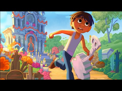 Happy Colour - Colour by Number. Disney Coco 👵🏽💀🎶 - Miguel Rushes Out Of Ernesto's Shrine 🏃‍♀️🪦🎸