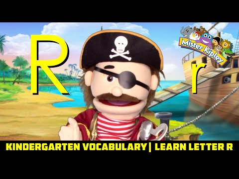 LEARN THE LETTER R: Kindergarten vocabulary, alphabet, spelling - words that start with letter R