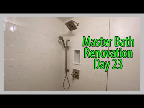 Master Bath Reno - Day 23 -Radiator Covers & Shower Fixtures