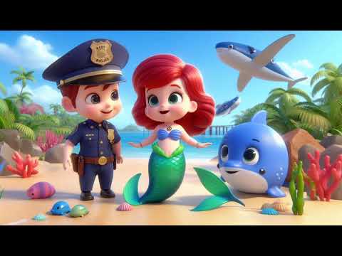 Baby Police in Mermaid World | Fun Nursery Rhymes