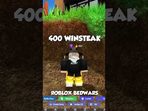 🔥400 Winstreak (Roblox Bedwars)