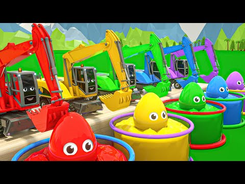 Surprise Eggs Kids Song | Learn Colors | Humpty Dumpty Song | Baby Nursery Rhymes & Kids Songs