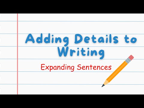 Writing Tip I How to write a sentence I Adding Details I Show Not Tell #abcd  #writingforkids