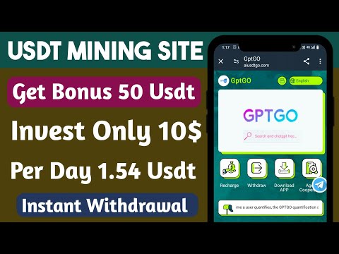 Gptgo Mall | New Usdt Earning Site | Usdt Money Making Website | Free Usdt Mining | Usdt Earning