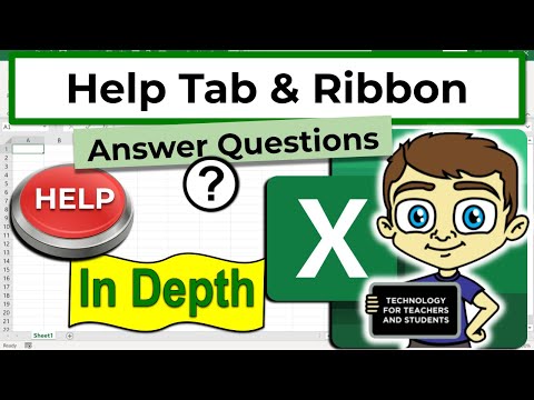 The Excel Help Tab and Ribbon in Depth