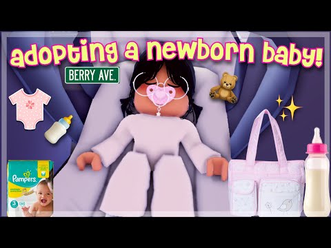 ADOPTING A NEWBORN BABY! | Roblox Berry Avenue Roleplay