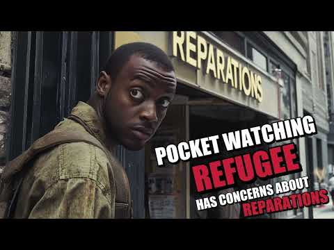 Pocket Watching Refugee Concerned About His Tax Dollars Going To Reparations