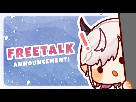 「 FREETALK 」ada announcement penting!