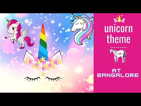 unicorn theme birthday decoration | youtube seo | balloons decoration kyse karna|decor madodu yenge.