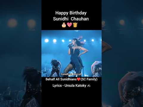 Happy Birthday Sunidhi Chauhan 💖lyrics @mitu0356 #sunidhichauhan #sunidhi #happybirthday