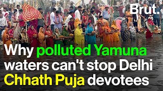 Why polluted Yamuna waters can't stop Delhi Chhath Puja devotees