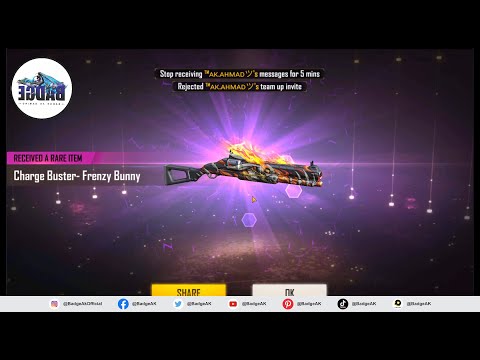 I Got Most Dangerous but Very Expensive Charge Buster Frenzy Bunny Skin | #BadgeAK #AftabFF